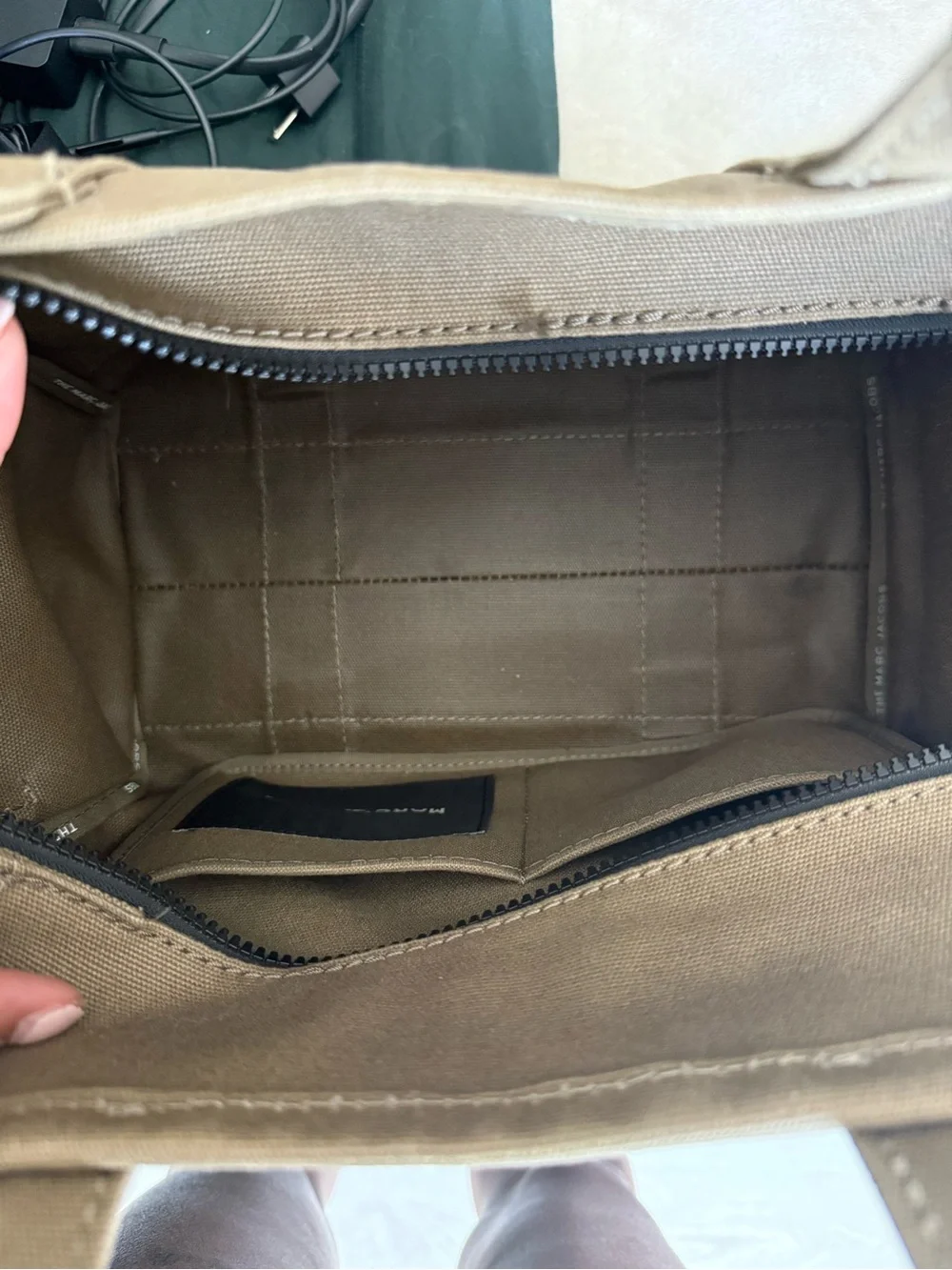 Olive Green Marc Jacobs Tote Bag